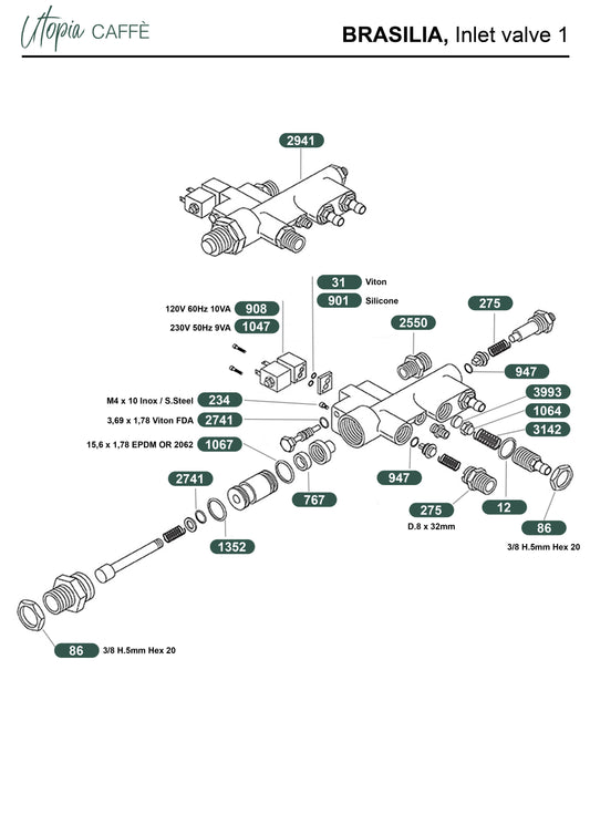 Brasilia, Inlet Valve 1