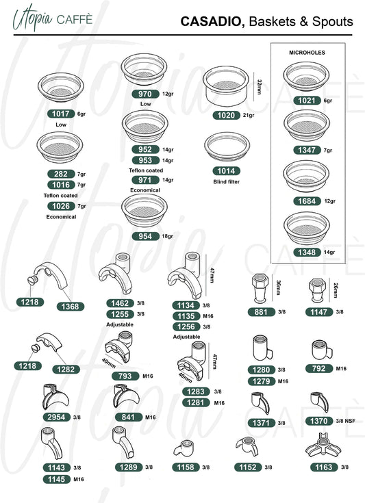 CASADIO, Baskets & Spouts
