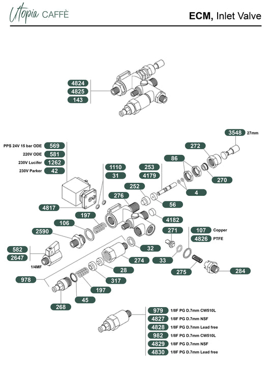 ECM, Inlet Valve