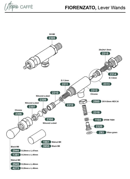 FIORENZATO, Lever Wands