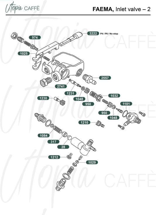 Faema, Inlet valve 2