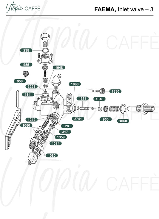 Faema, Inlet valve 3