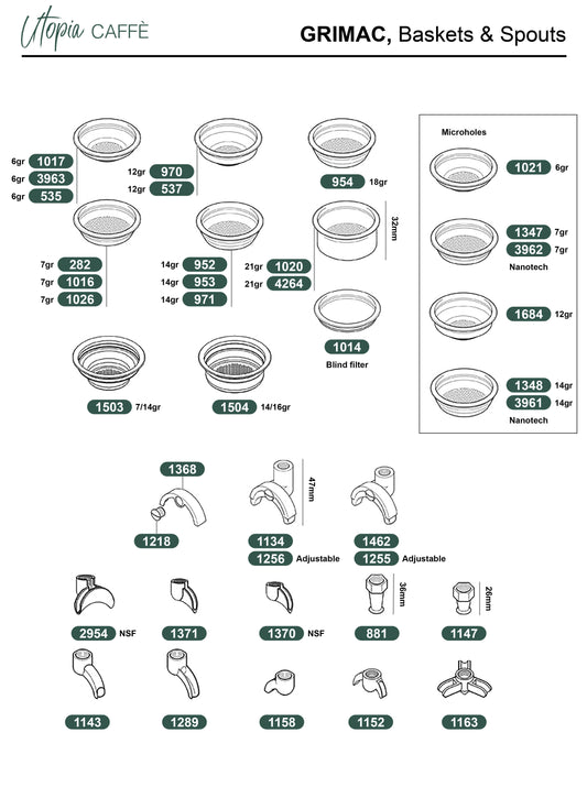 GRIMAC, Baskets & Spouts