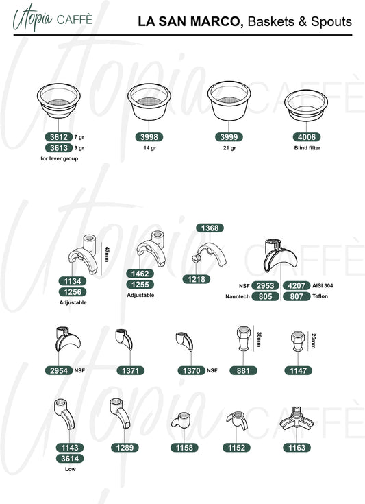LA SAN MARCO, Baskets & Spouts