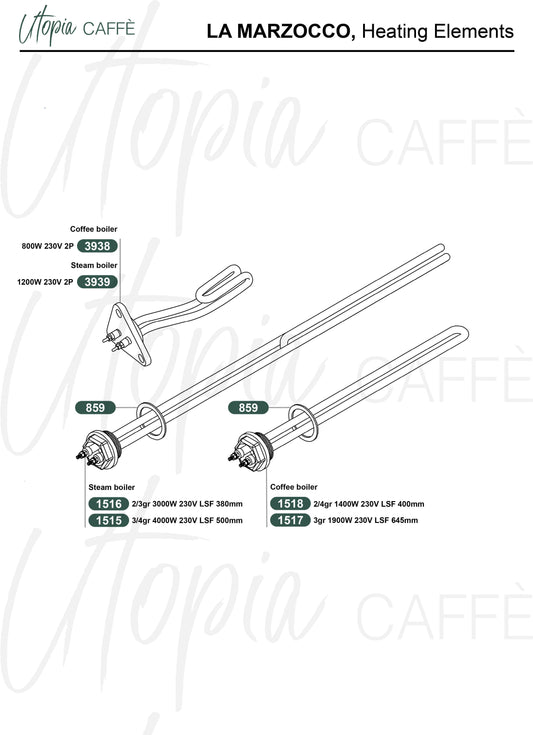 LA MARZOCCO, Heating Elements