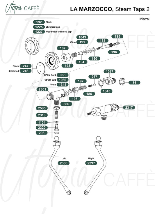 LA MARZOCCO, Steam Taps 2