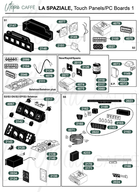 LA SPAZIALE, Touch Panels/PC Boards 1