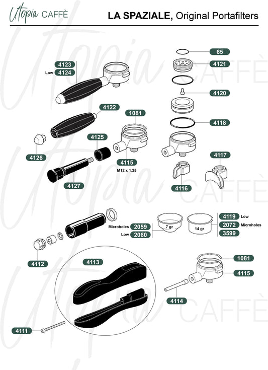 LA SPAZIALE, Original Portafilters