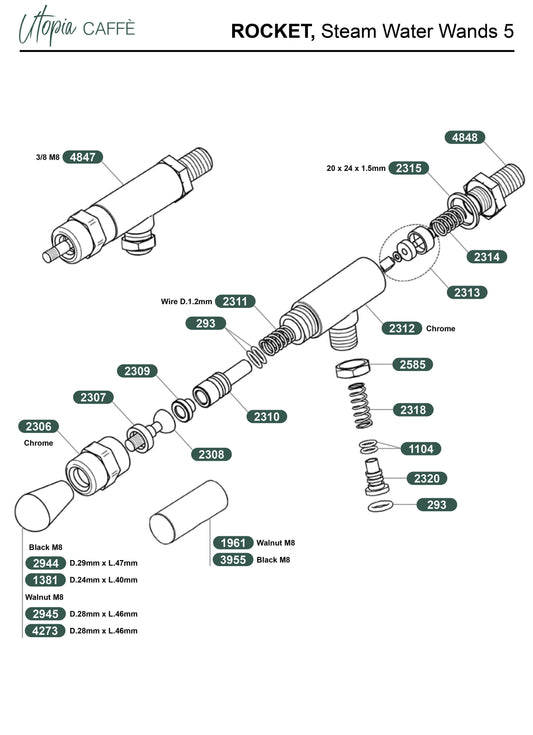 ROCKET, Steam Water Wands 5