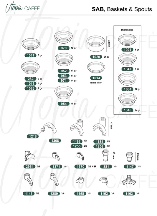 SAB, Baskets & Spouts