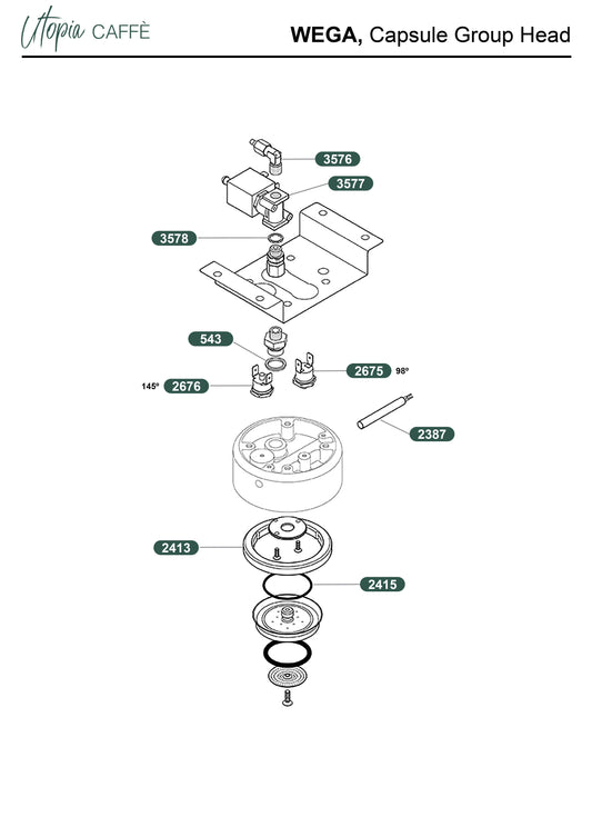 Wega, Capsule Group Head