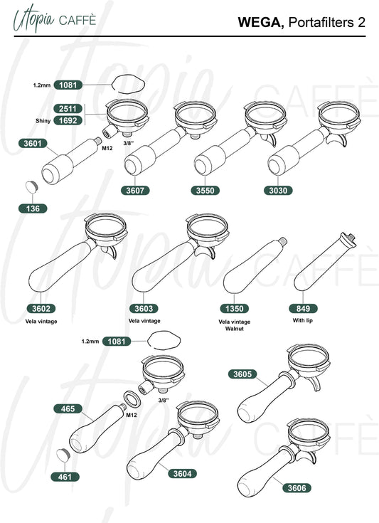 Wega, Portafilters 2