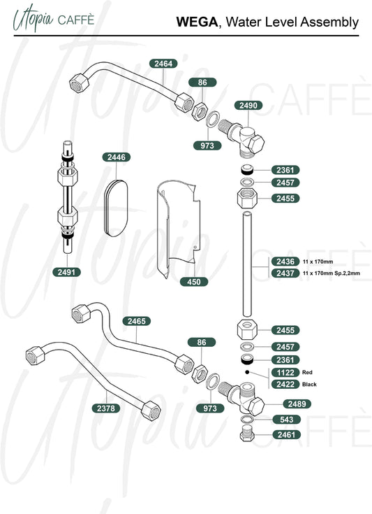 Wega, Water Level Assembly