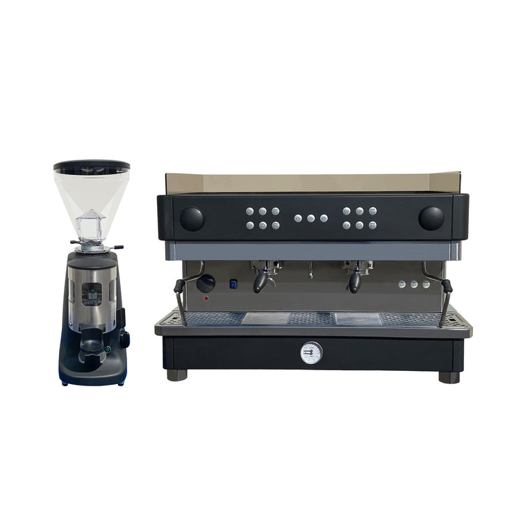 Refurbished San Marco Espresso Machine, Mazzer Doser Coffee Grinder Combo