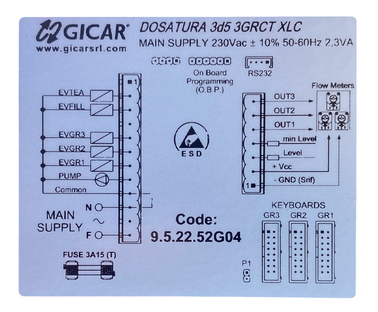 5165 - FUTURA MAIN PC BOARD 3 GRP