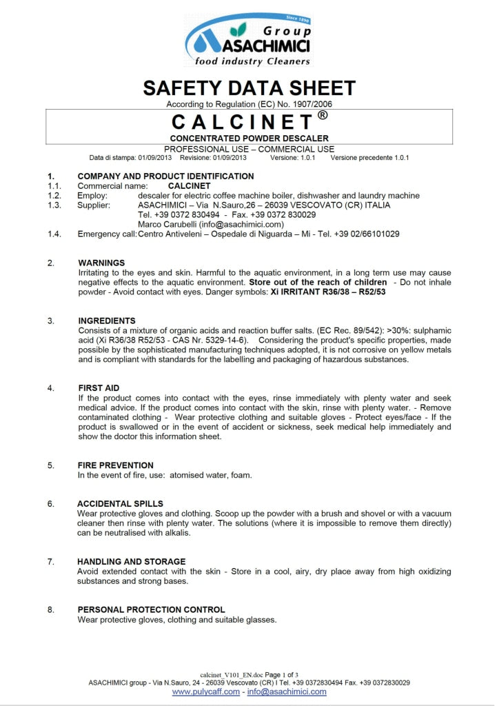 251- Professional Descaler Powder Chemicals/brushes