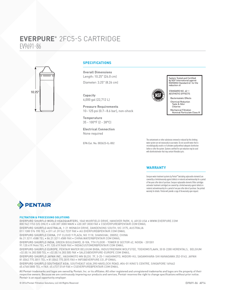 3191 - Everpure 2FC5-S Filter