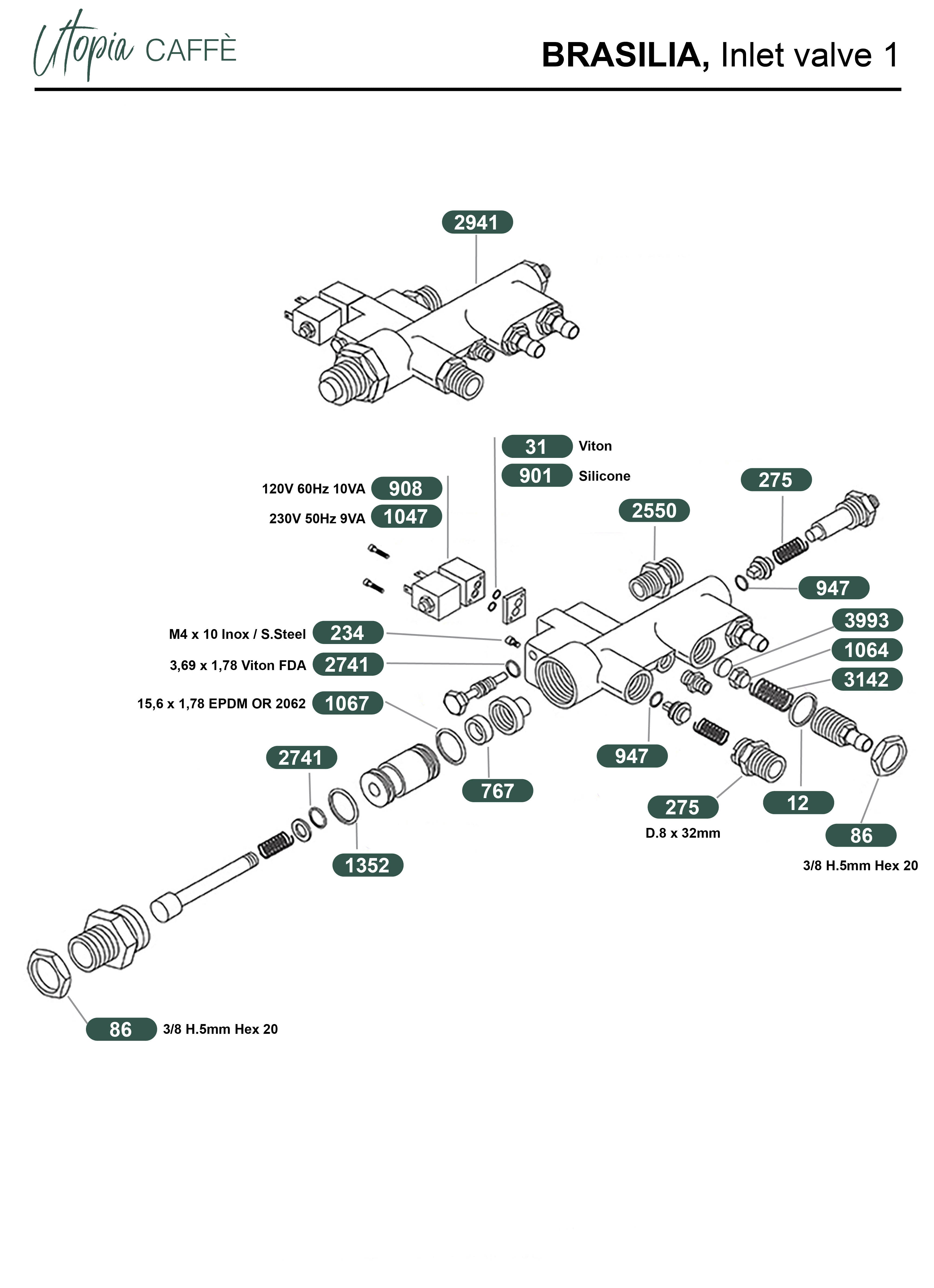 Brasilia, Inlet Valve 1