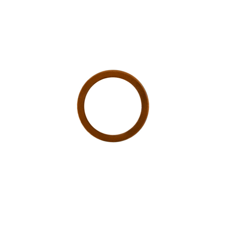 1060 - FLAT COPPER GASKET 27 x 21 x 1mm (1/2'')