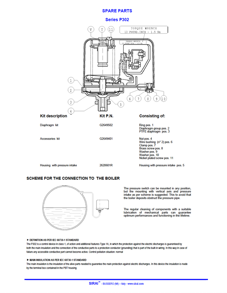 113 - Three Phase Pressure Switch